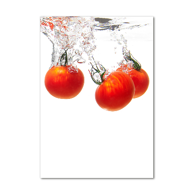 Tableau verre acrylique Tomates sous l'eau