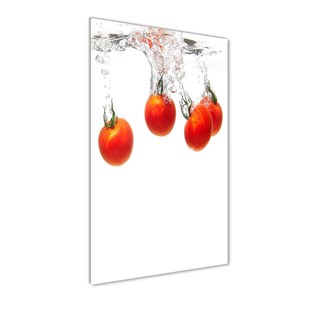 Tableau verre acrylique Tomates sous l'eau