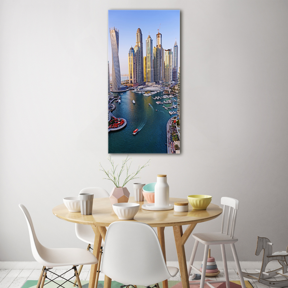 Acrylique tableau Baie de Dubaï