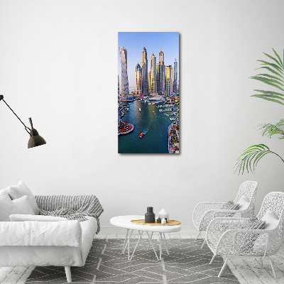 Acrylique tableau Baie de Dubaï