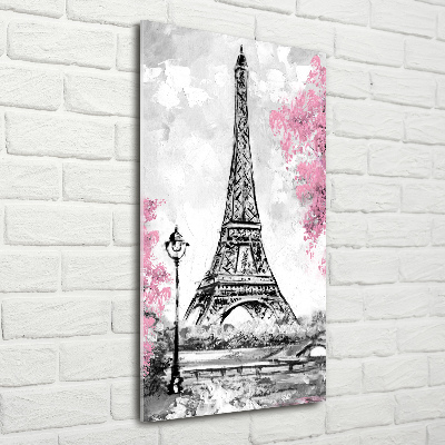 Tableau sur verre acrylique Tour Eiffel symbole de Paris