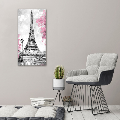 Tableau sur verre acrylique Tour Eiffel symbole de Paris