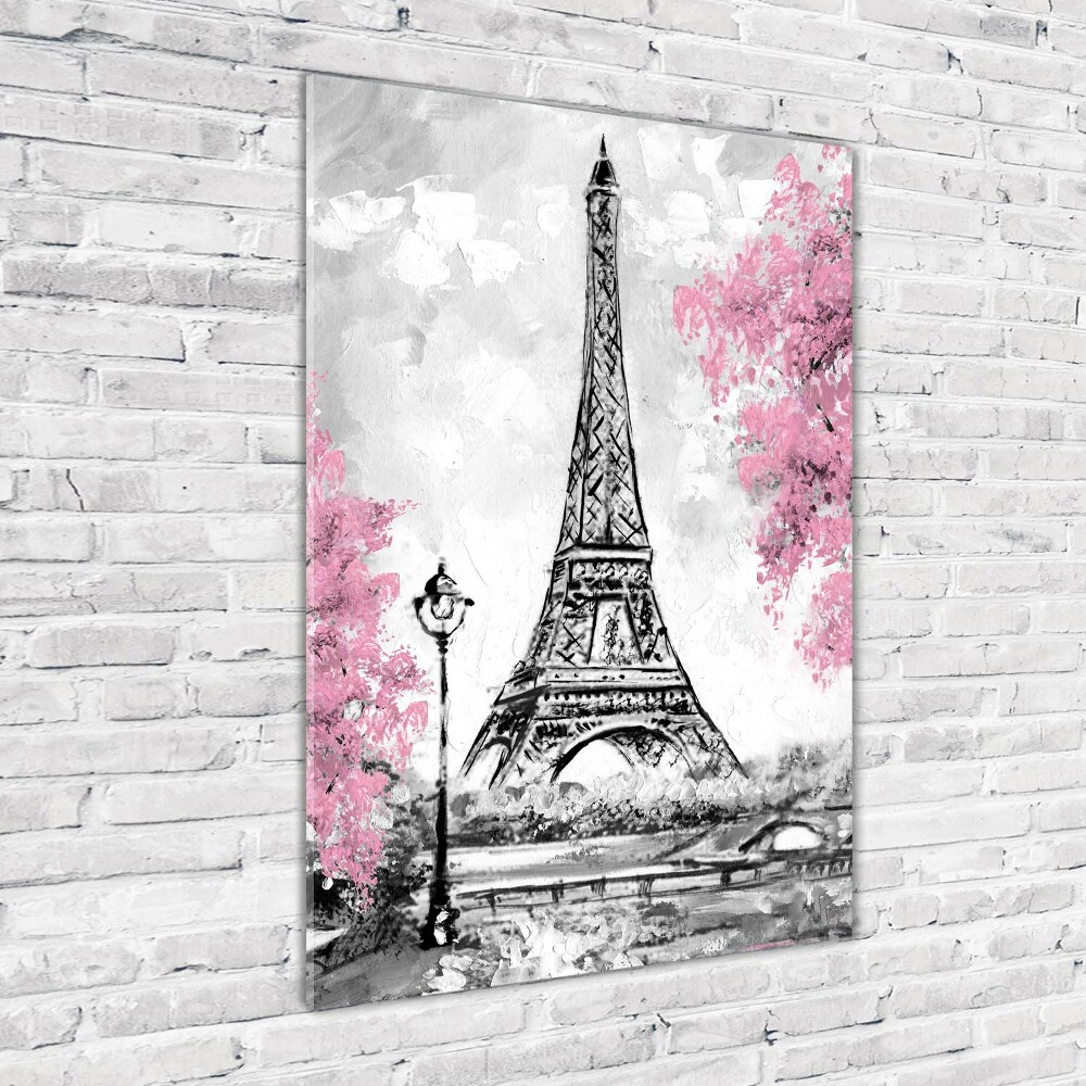 Tableau sur verre acrylique Tour Eiffel symbole de Paris