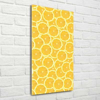 Tableau acrylique Citrons