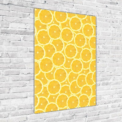 Tableau acrylique Citrons