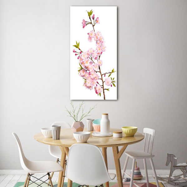 Tableau acrylique Fleur de cerisier plante