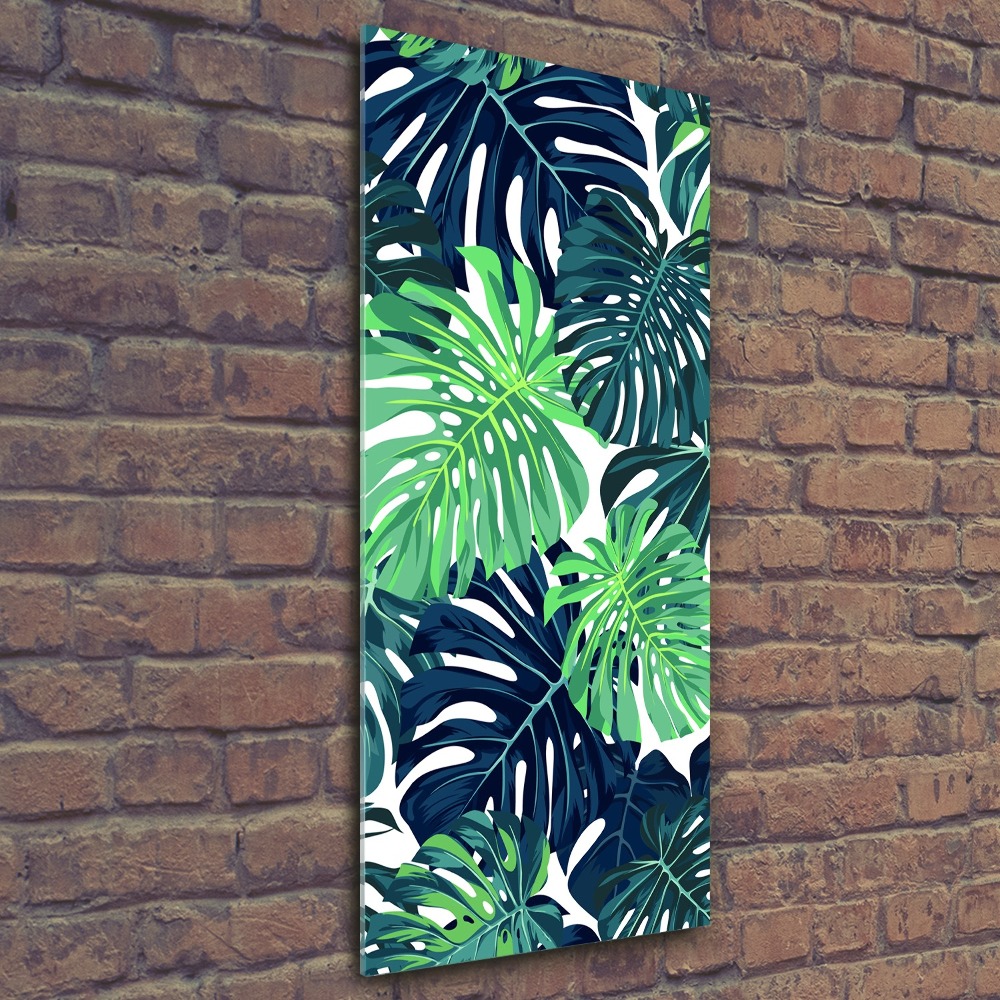 Tableau en acrylique Feuilles tropicales