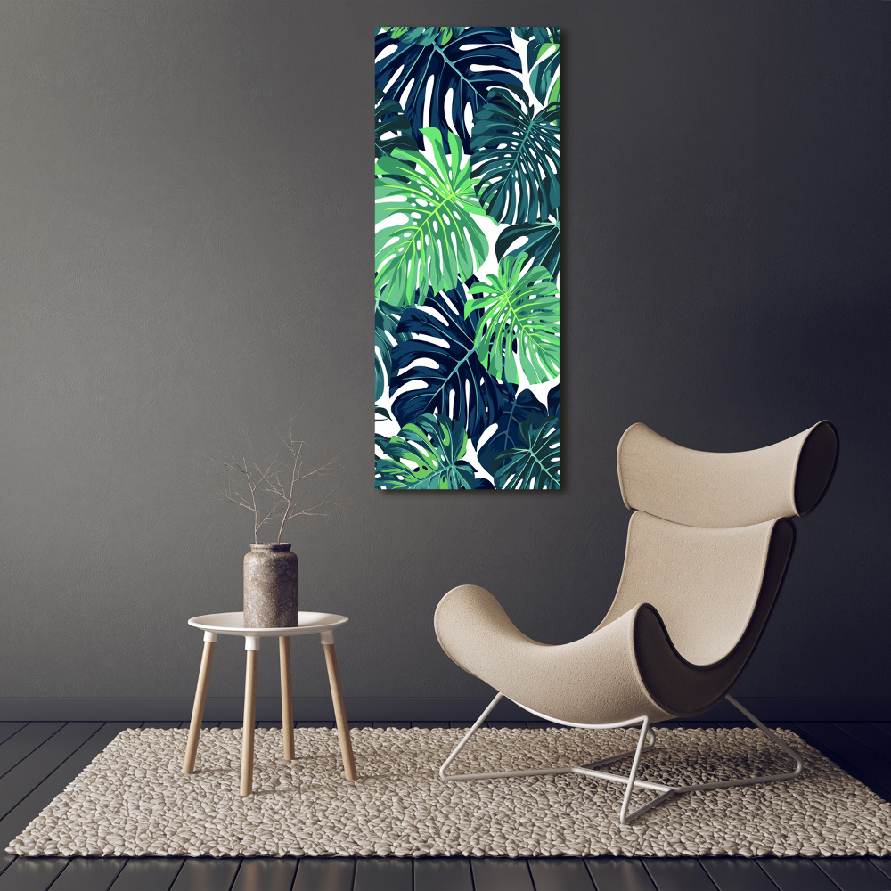 Tableau en acrylique Feuilles tropicales