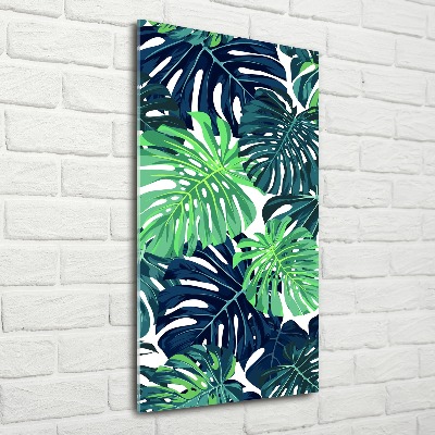 Tableau en acrylique Feuilles tropicales