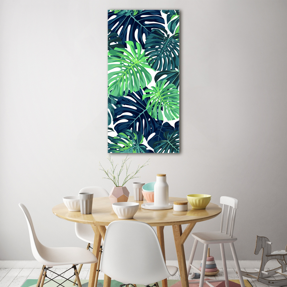 Tableau en acrylique Feuilles tropicales