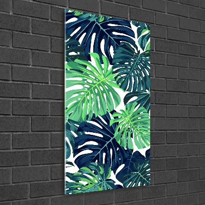 Tableau en acrylique Feuilles tropicales