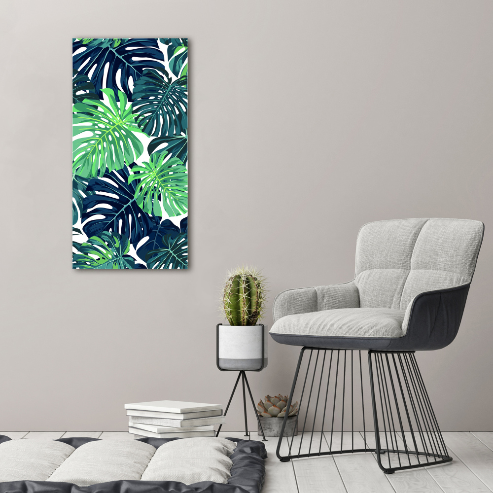 Tableau en acrylique Feuilles tropicales