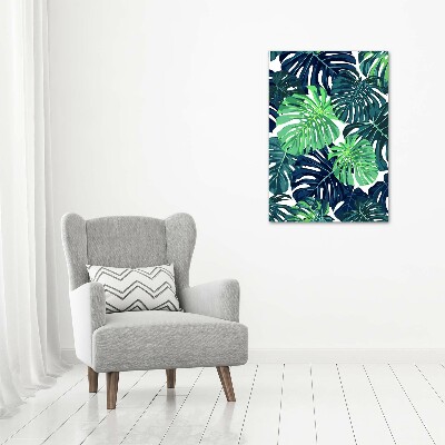 Tableau en acrylique Feuilles tropicales