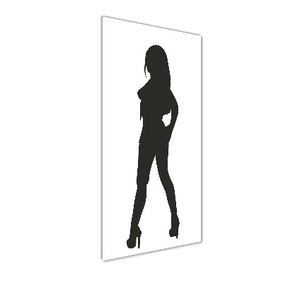 Tableau sur verre acrylique Silhouette de femme