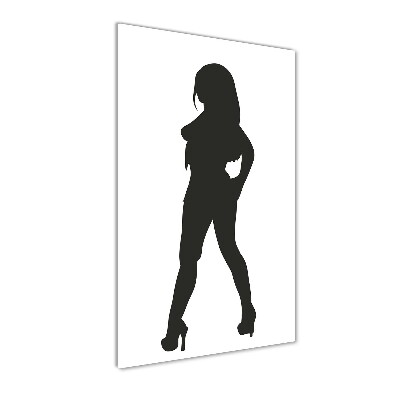 Tableau sur verre acrylique Silhouette de femme