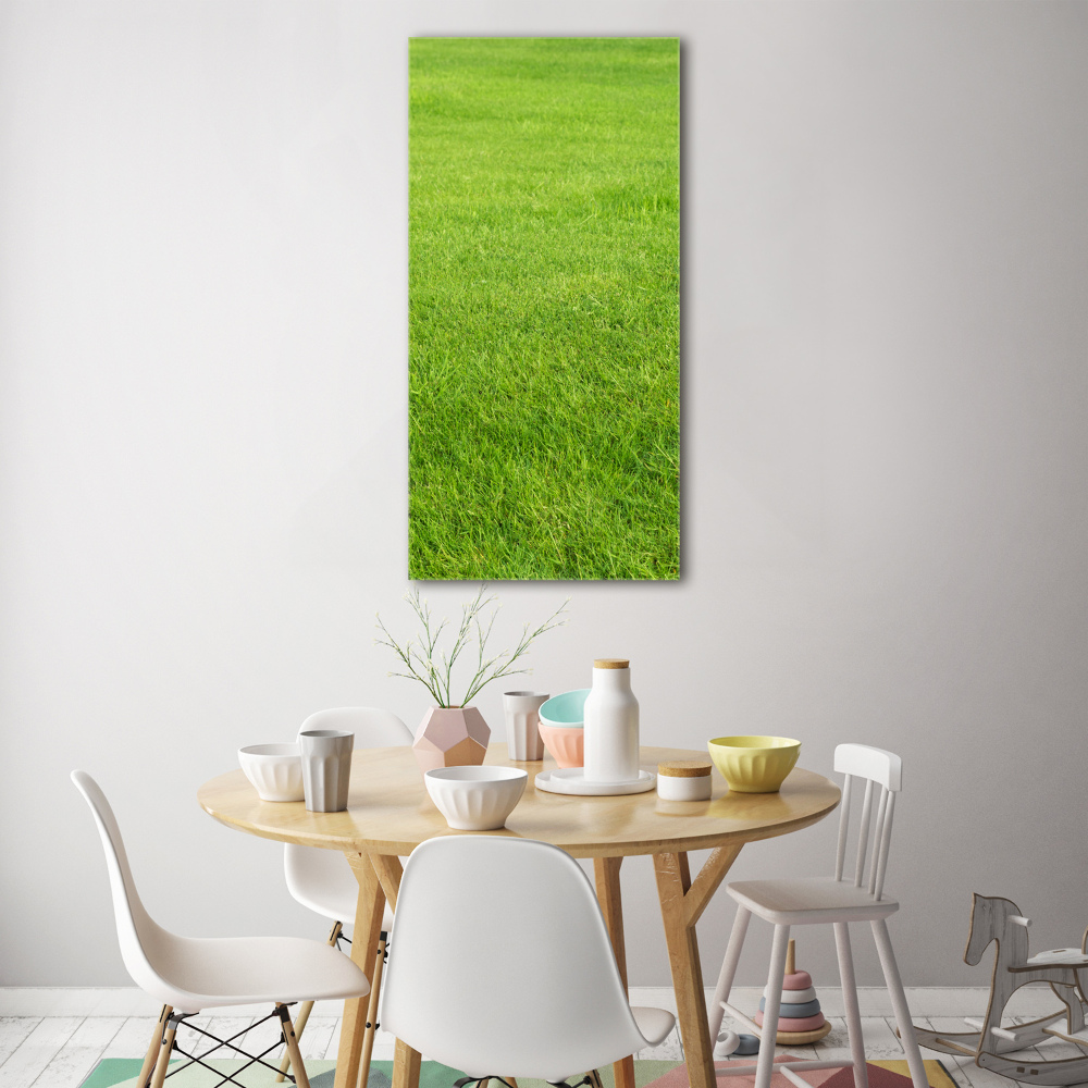 Tableau acrylique Herbe verte