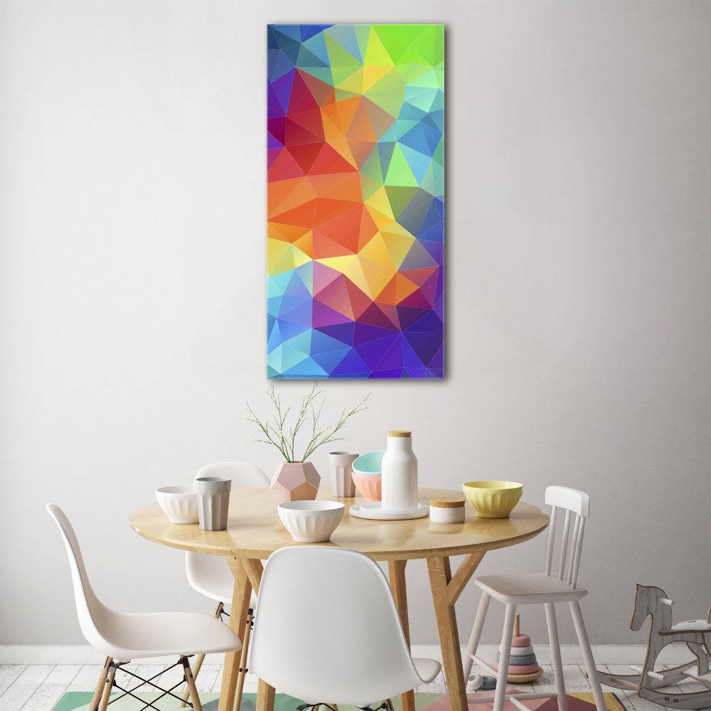 Acrylique tableau Motif abstrait en forme de triangle