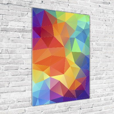 Acrylique tableau Motif abstrait en forme de triangle