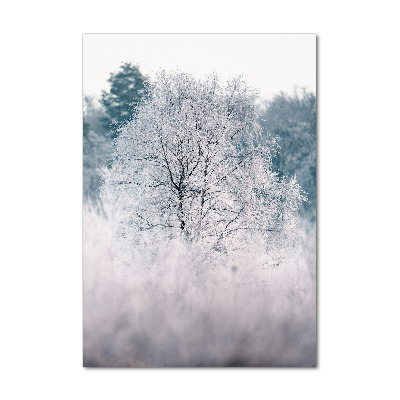 Tableau en acrylique Forêt en hiver