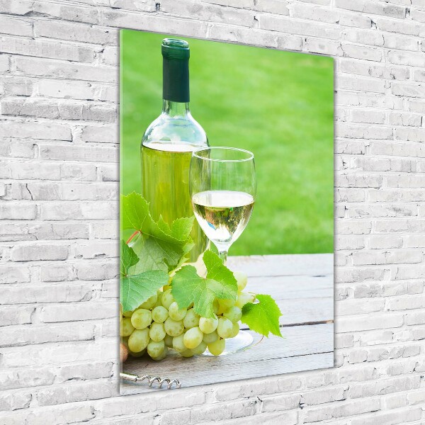 Tableau en acrylique Raisins et vin