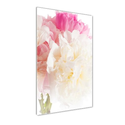 Tableau verre acrylique Pivoine