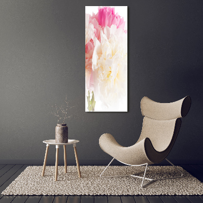 Tableau verre acrylique Pivoine