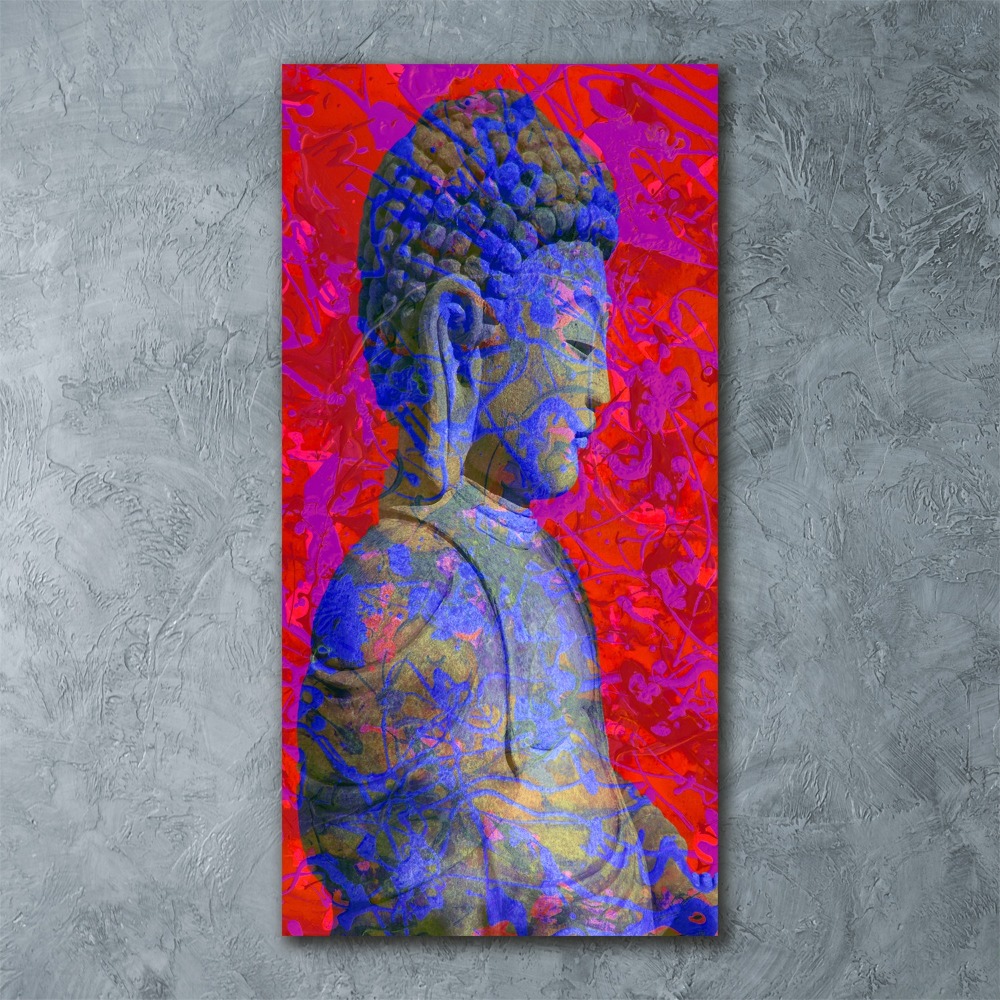 Tableau verre acrylique Abstraction bouddha