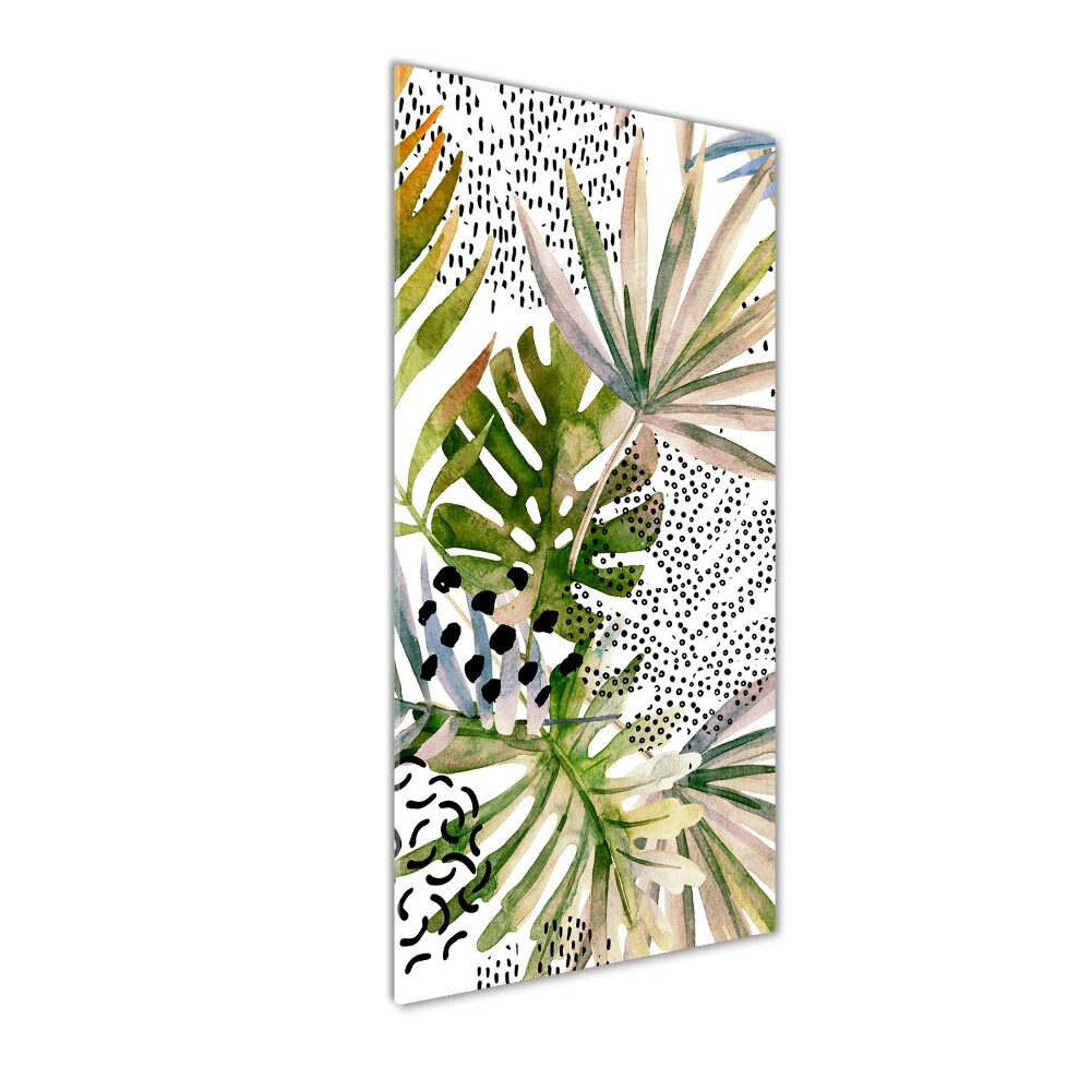 Acrylique tableau Feuilles tropicales plantes