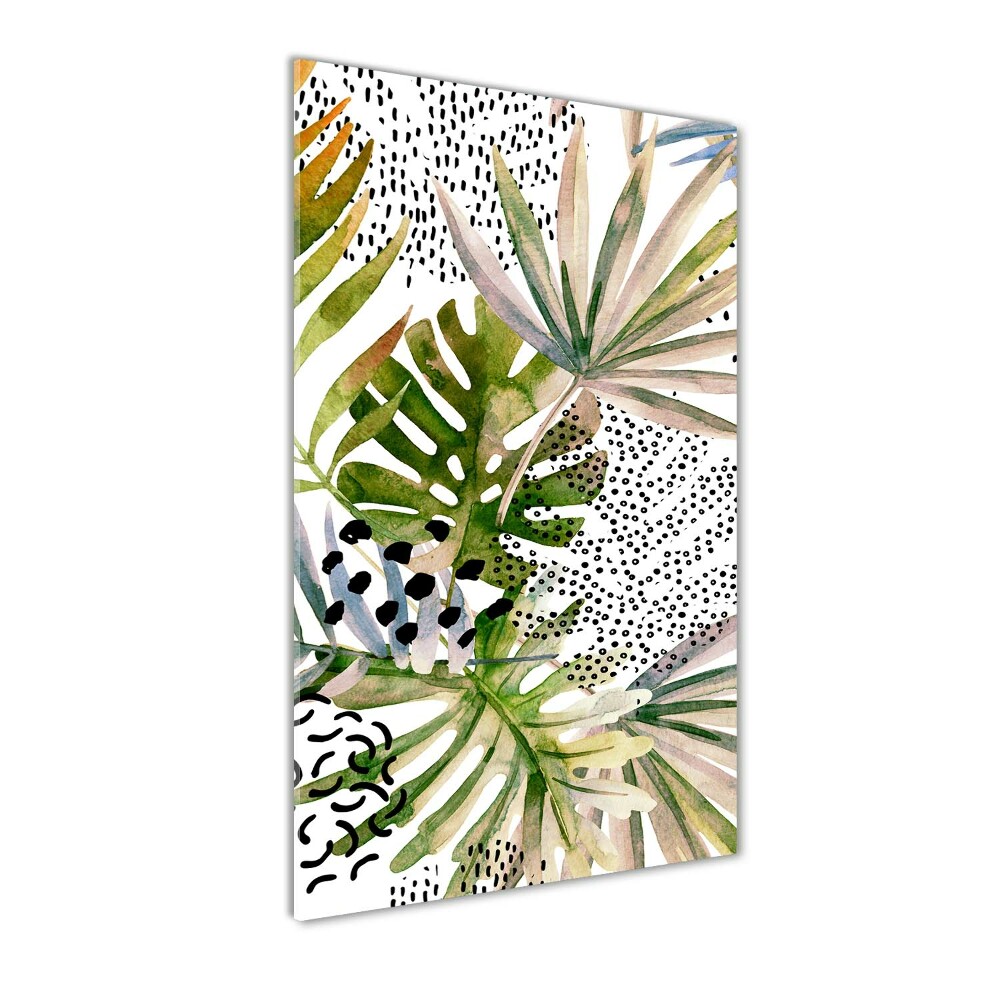 Acrylique tableau Feuilles tropicales plantes