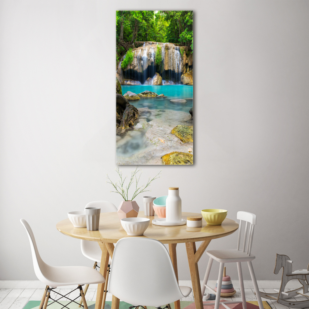 Tableau verre acrylique Cascade dans la jungle