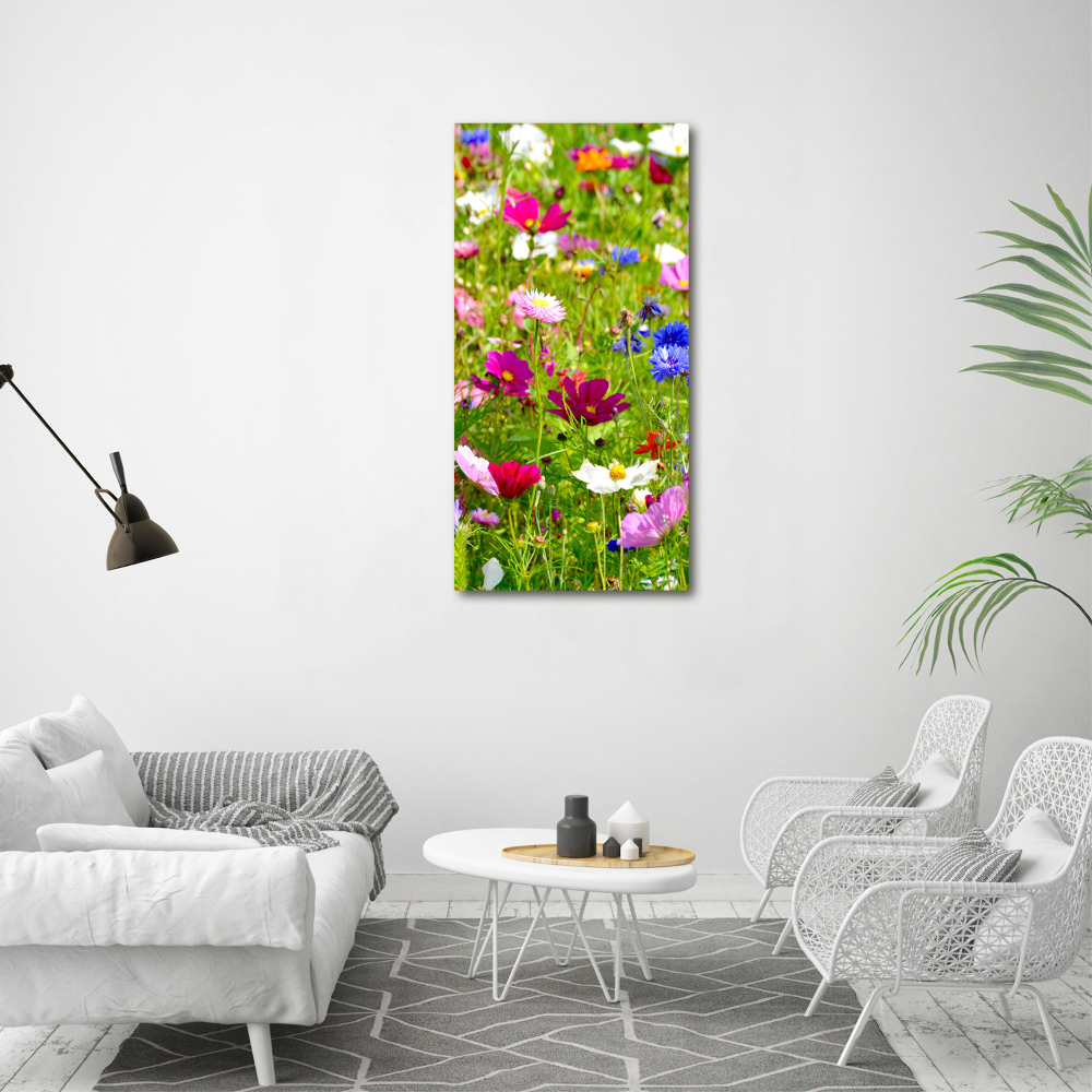 Tableau en acrylique Fleurs des champs