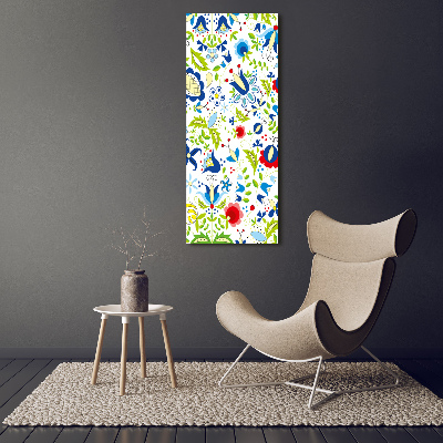 Tableau verre acrylique Motif ethnique