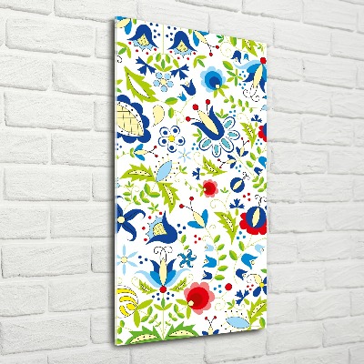 Tableau verre acrylique Motif ethnique