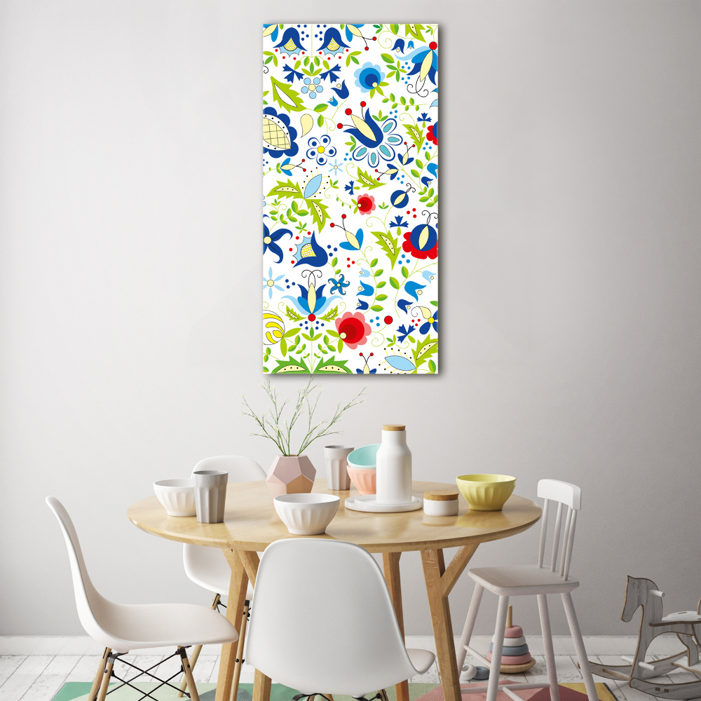 Tableau verre acrylique Motif ethnique