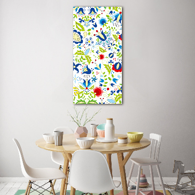 Tableau verre acrylique Motif ethnique