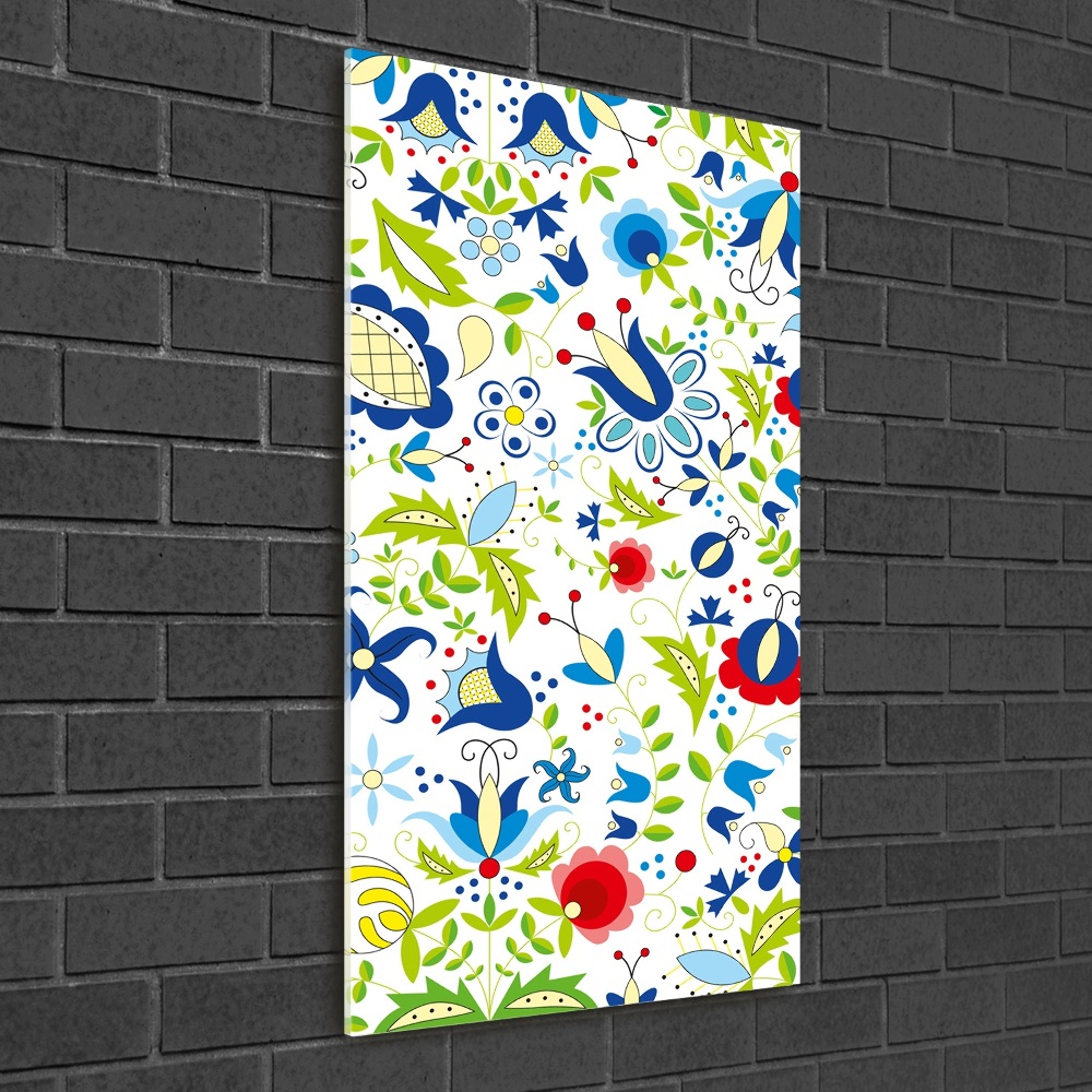 Tableau verre acrylique Motif ethnique