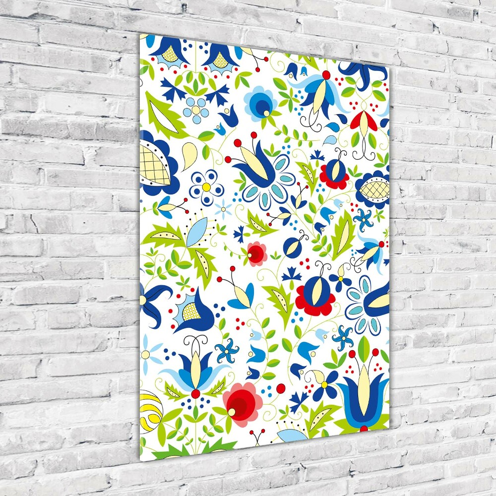 Tableau verre acrylique Motif ethnique