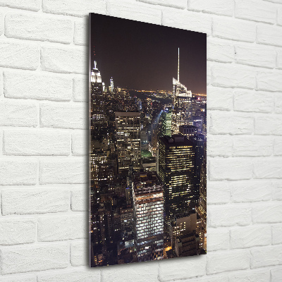 Acrylique tableau New York de nuit