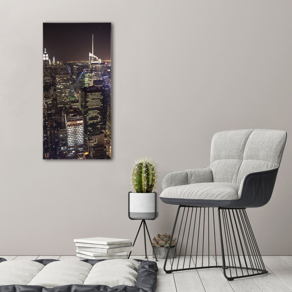 Acrylique tableau New York de nuit