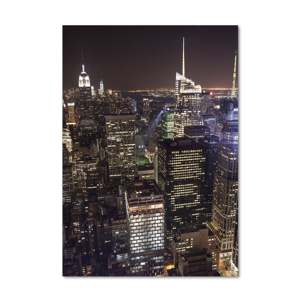 Acrylique tableau New York de nuit