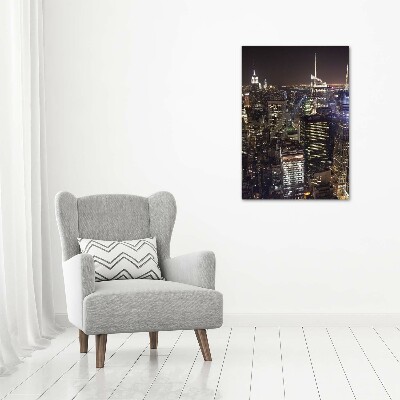 Acrylique tableau New York de nuit