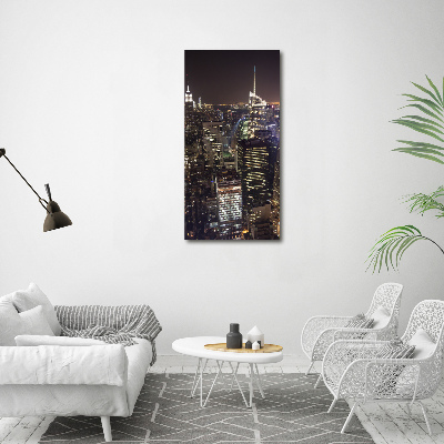 Acrylique tableau New York de nuit