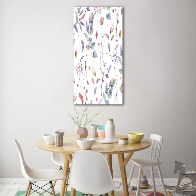 Tableau sur verre acrylique Feuilles d'eucalyptus