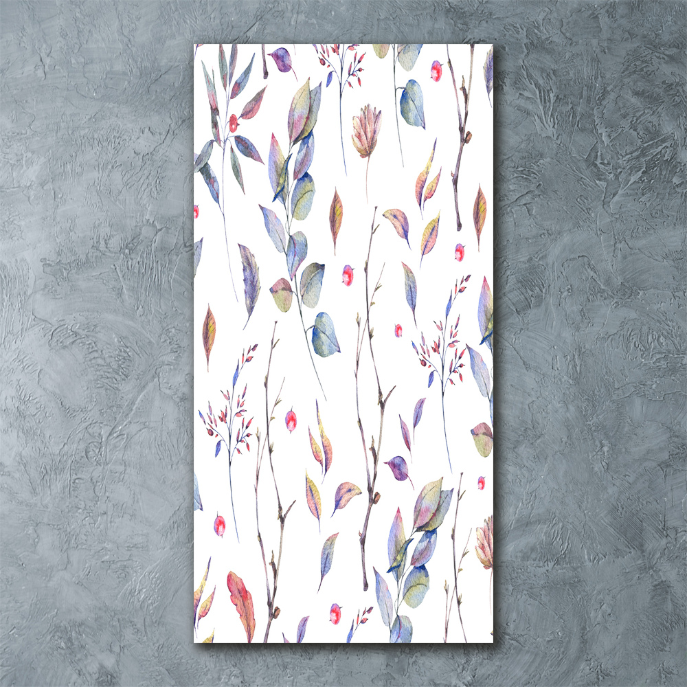 Tableau sur verre acrylique Feuilles d'eucalyptus