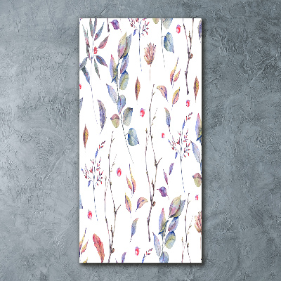 Tableau sur verre acrylique Feuilles d'eucalyptus