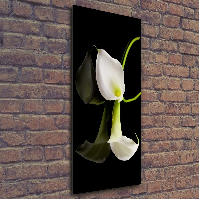 Tableau acrylique Calla blanc