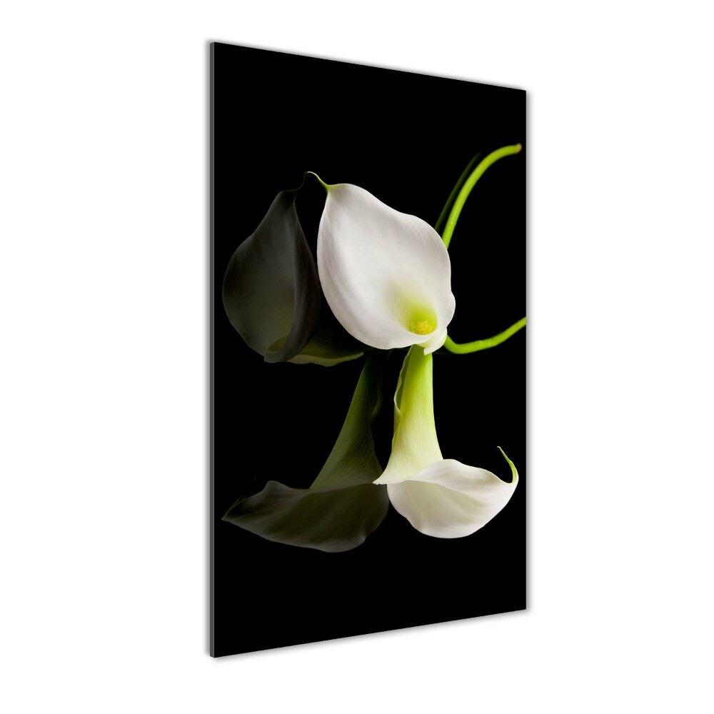 Tableau acrylique Calla blanc