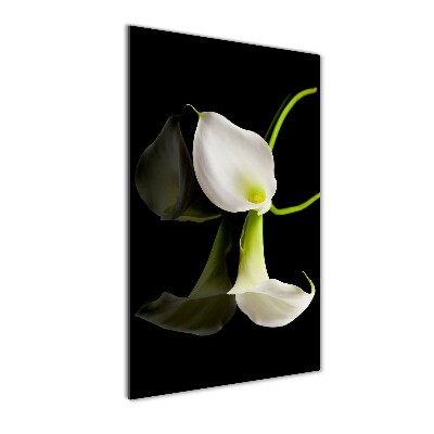 Tableau acrylique Calla blanc