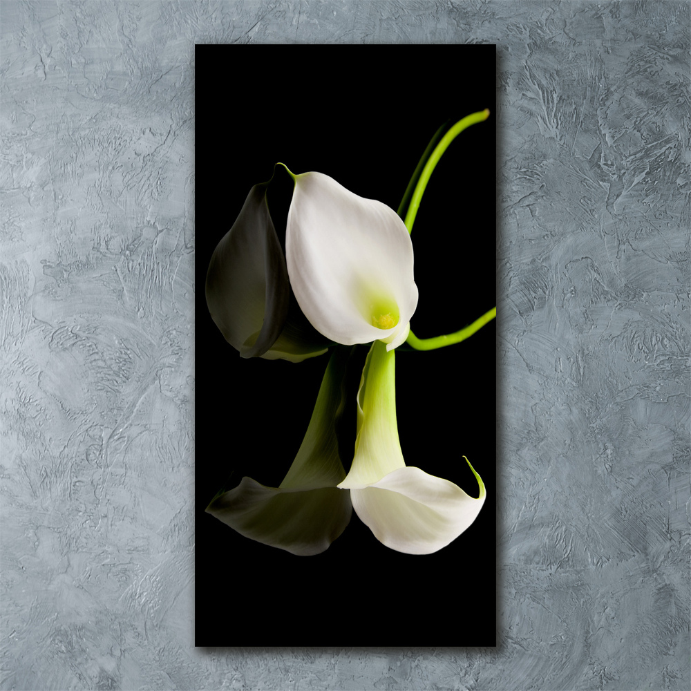 Tableau acrylique Calla blanc