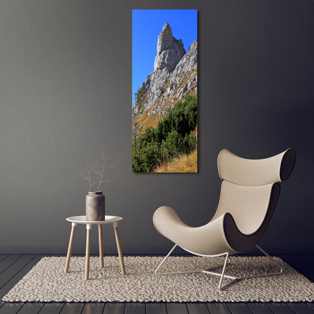 Tableau sur verre acrylique Petites montagnes de Giewont Tatry